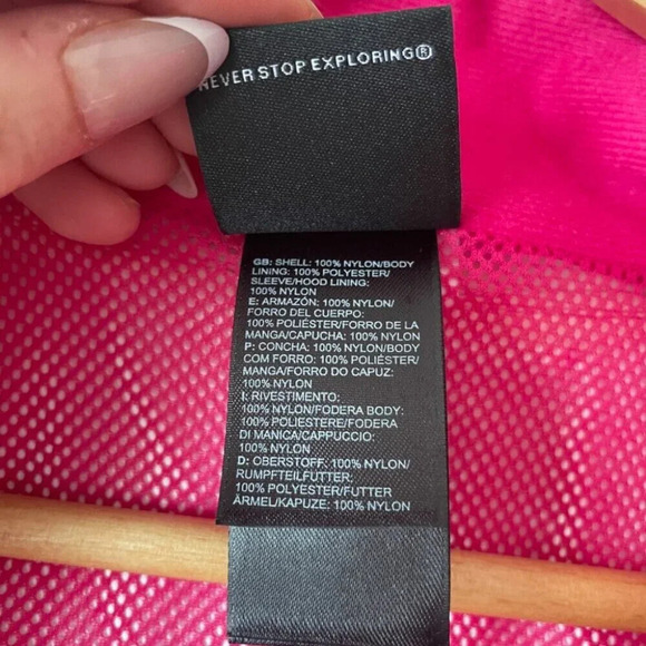 The North Face Antora  Dryvent Jacket Coat Hot Pink Size Medium - Picture 8 of 8